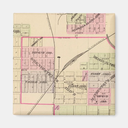 Norfolk, Nebraska Magneet (Voorkant)