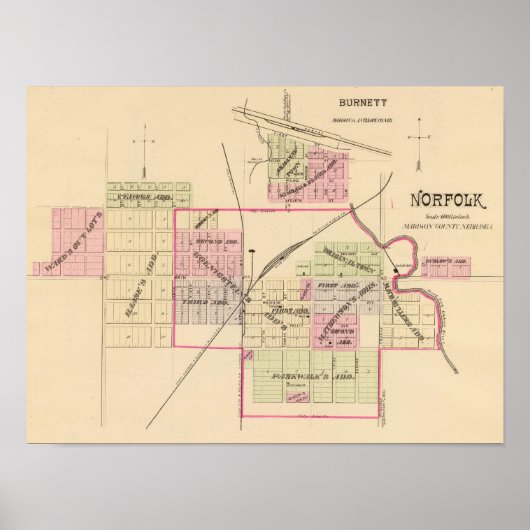 Norfolk, Nebraska Poster (Voorkant)