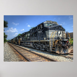 Norfolk Southern in HDR. Poster