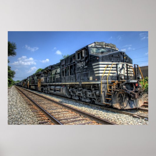 Norfolk Southern in HDR. Poster (Voorkant)