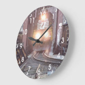 Norfolk Sud #3288 Horloge murale (Angle)