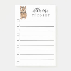 Norfolk Terrier Dog die gepersonaliseerd is om lij Post-it® Notes