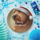 Norfolk Terrier Kerstmis Papieren Bordje (Feest)