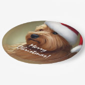 Norfolk Terrier Kerstmis Papieren Bordje (Gekanteld)