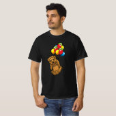 Norfolk Terrier met ballon T-shirt (Voorkant volledig)
