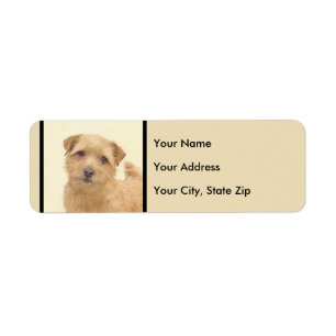 Norfolk Terrier Painting - Original Dog Art Etiket