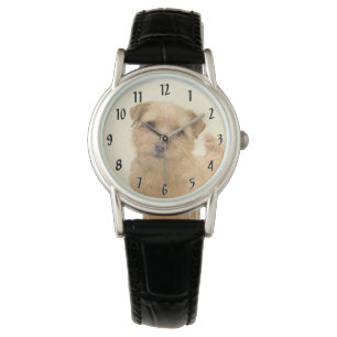 Norfolk Terrier Painting - Original Dog Art Horloge