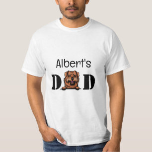 Norfolk Terrier Peeking Personalized Dad T-Shirt