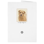 Norfolk Terrier Peinture - Art Chien original (Dos)