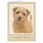 Norfolk Terrier Peinture - Art Chien original (Devant)