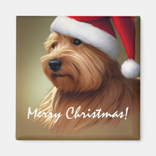 Norfolk Terrier Santa Magnet Magneet