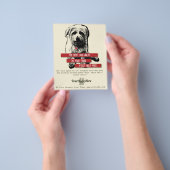 Norfolk Terrier Trendy Dog Walking Flyer (Hand)