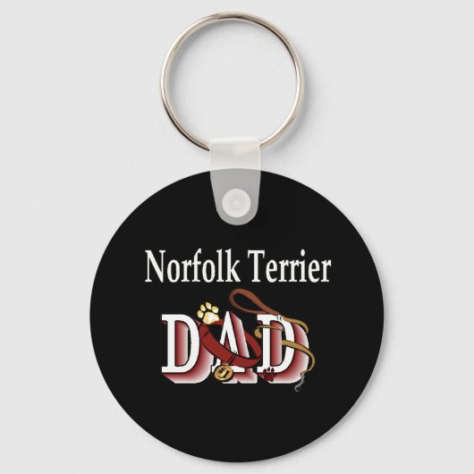 Norfolk Terrier vader Sleutelhanger (Voorkant)