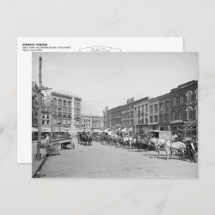  Norfolk, VA: Commercieel vierkant (1905) Briefkaart