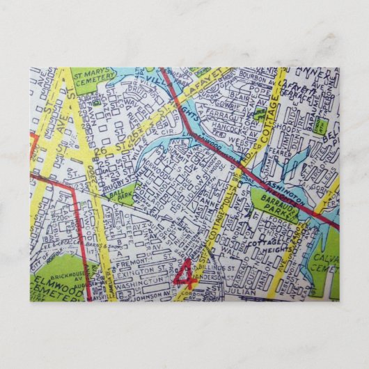 Norfolk, VA kaart (Voorkant)