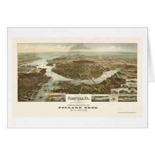 Norfolk, VA Panoramic Map - 1892
