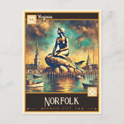 Norfolk, Virginia |  BRIEFKAART (Voorkant)