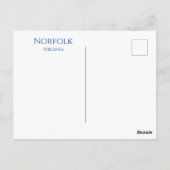 Norfolk, Virginia Briefkaart (Achterkant)