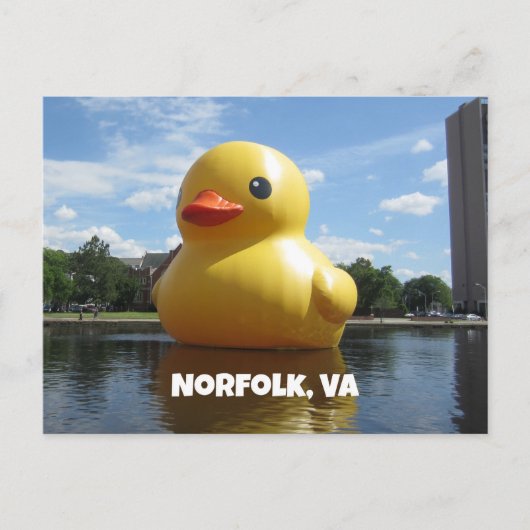 Norfolk, Virginia (Duck) Briefkaart (Voorkant)