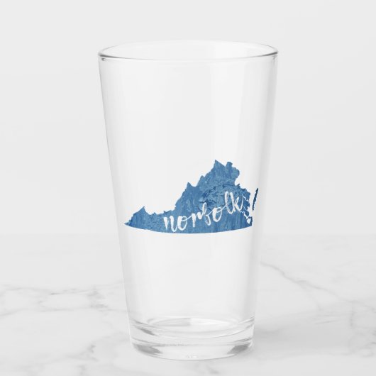 Norfolk Virginia Wood Grain Glas (Voorkant)