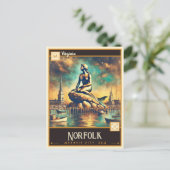 Norfolk, Virginie | Carte postale Vintage (Debout devant)