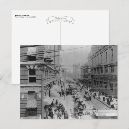 Norfolk, Virginie vers 1906 Carte postale - Granby (Devant / Derrière)