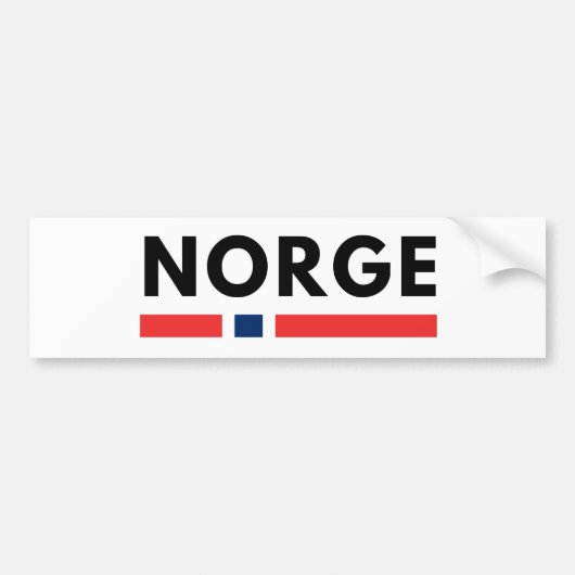 Norge Bumpersticker (Voorkant)