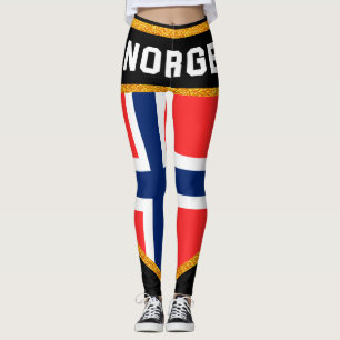 Norge Flag Leggings