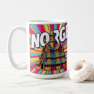 Norge Norvège Église en Bois Debout d'Oslo Tasse d
