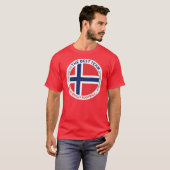 Norge Norway Art Shield T-shirt (Voorkant volledig)