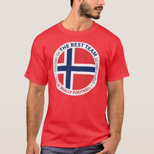 Norge Norway Art Shield T-shirt (Voorkant)
