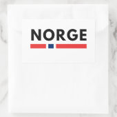 Norge Rechthoekige Sticker (Tas)
