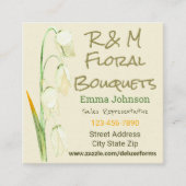 Norge Sage Drooping Lilies Vierkante Visitekaartje (Voorkant)