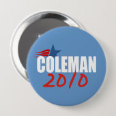 NORM COLEMAN RONDE BUTTON 4,0 CM (Voorkant /achterkant)