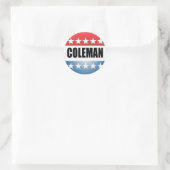 NORM COLEMAN RONDE STICKER (Tas)