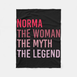 Norma de vrouw mythe legende gepersonaliseerde naa fleece deken