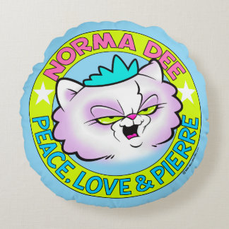 Norma Dee-Logo-Sierkussen Rond Kussen