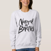 Normaal gesproken wordt zwart kalligrafie gekleurd trui (Voorkant)