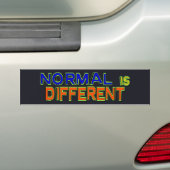 Normaal is anders bumpersticker (Op auto)