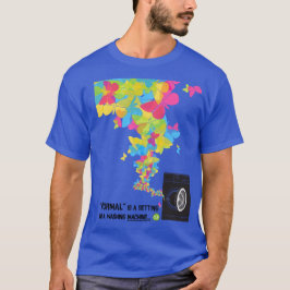 Normaal is een instelling op een wasmachine t-shirt