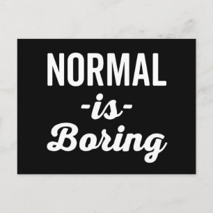 Normaal is grappig citaat briefkaart
