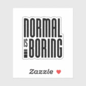 Normaal is vlekken sticker (Vel)