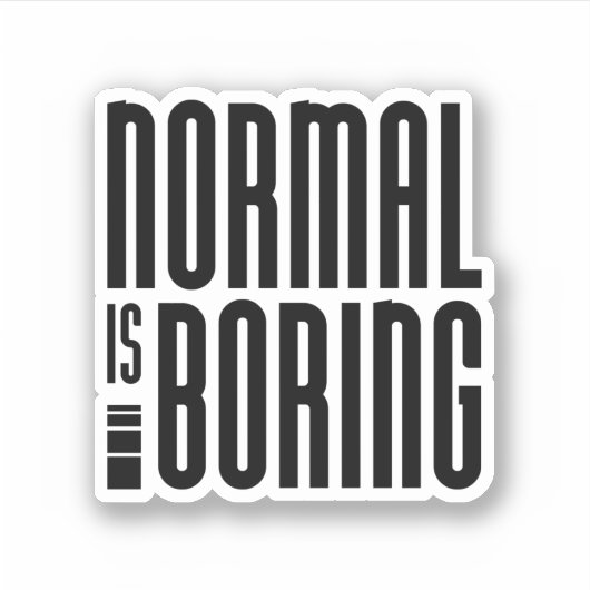 Normaal is vlekken sticker (Voorkant)