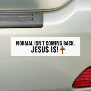 NORMAAL KOMT JESUS NIET TERUG, BUMPERSTICKERS
