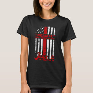 Normaal komt niet terug, maar Jezus is revisie 1 T-shirt