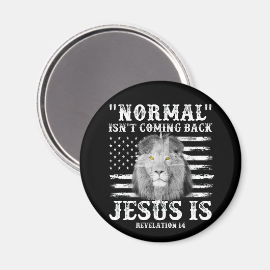 Normaal komt niet terug, maar Jezus is verlossing Magneet (Voorkant / Achterkant)