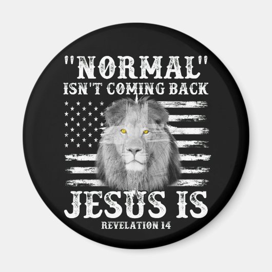 Normaal komt niet terug, maar Jezus is verlossing Magneet (Voorkant)