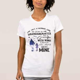 Normaal Meisje Kleindochter Opa Met Vleugels Engel T-shirt