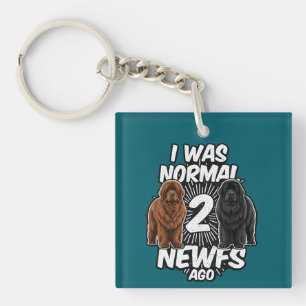 Normaal was niets bijzonders aan twee kanten sleutelhanger