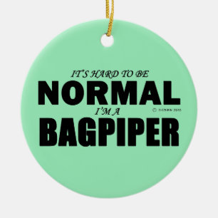 Normal Bagpiper Keramisch Ornament